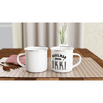 Maailman Paras Ukki - Emalimuki 3,5dl - Mun Paita