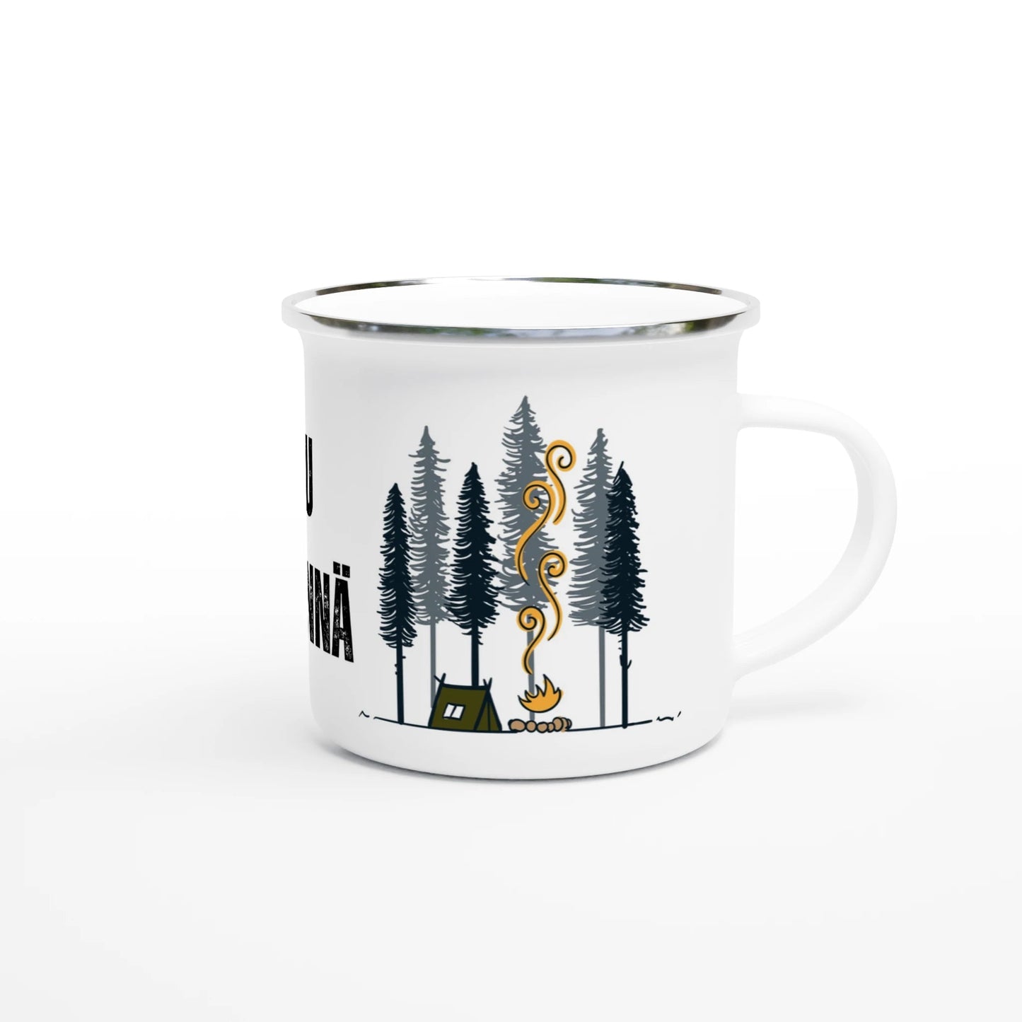 Metsä Kutsuu - Mun Täytyy Mennä - Emalimuki 3,5dl - Mun Paita