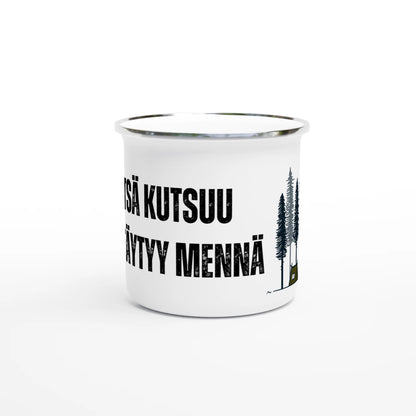 Metsä Kutsuu - Mun Täytyy Mennä - Emalimuki 3,5dl - Mun Paita
