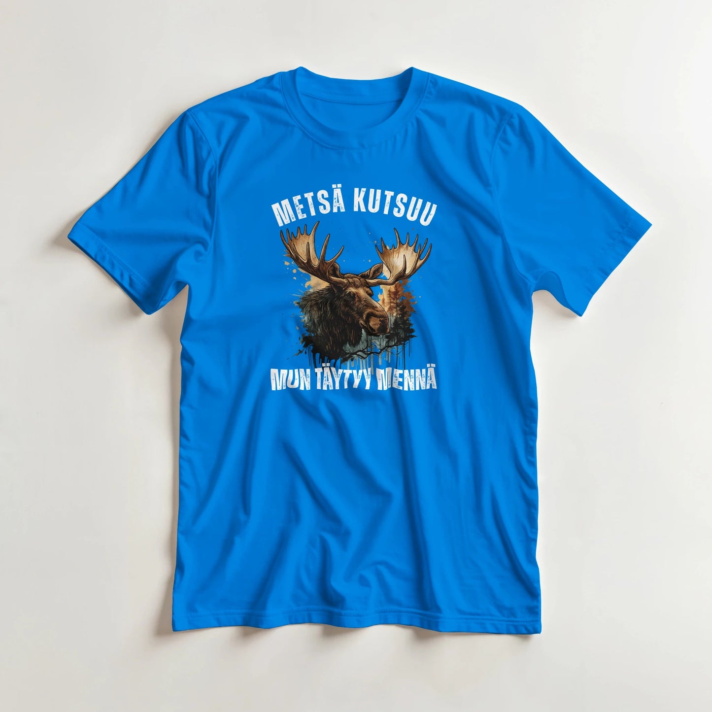 Metsä Kutsuu, Mun Täytyy Mennä - Hirvi - 3XL - 5XL T - paita - Mun Paita