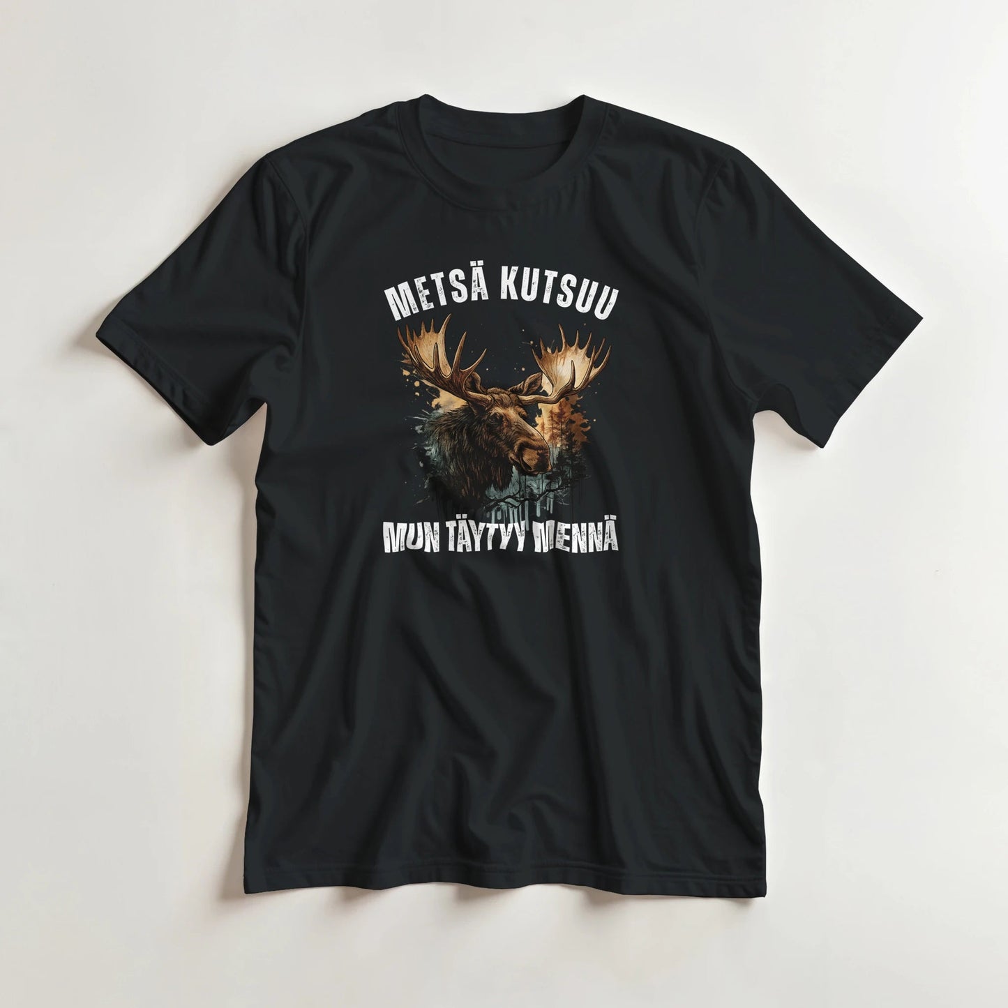 Metsä Kutsuu, Mun Täytyy Mennä - Hirvi - 3XL - 5XL T - paita - Mun Paita