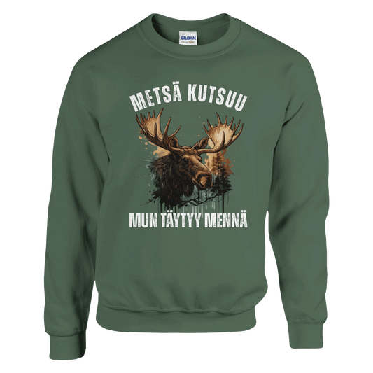 Metsä Kutsuu, Mun Täytyy Mennä - Hirvi - Collegepaita - Mun Paita