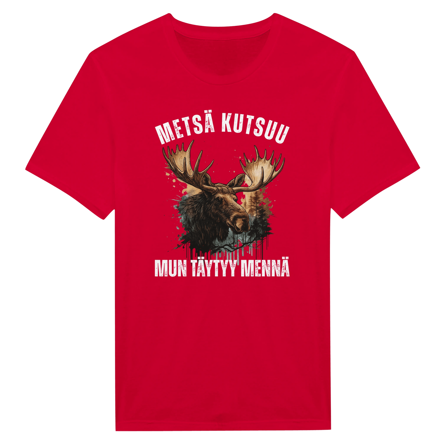 Metsä Kutsuu, Mun Täytyy Mennä - Hirvi - Miesten T - paita - Mun Paita