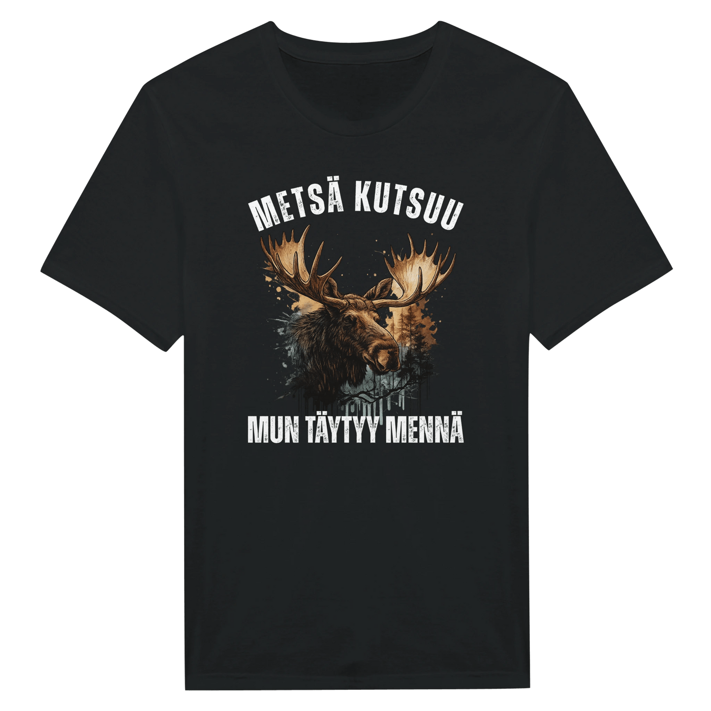 Metsä Kutsuu, Mun Täytyy Mennä - Hirvi - Miesten T - paita - Mun Paita