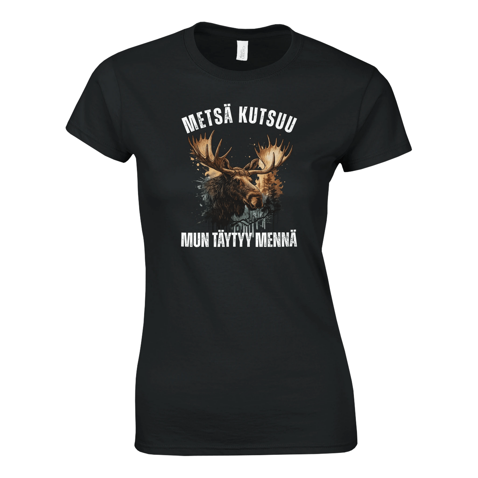 Metsä Kutsuu, Mun Täytyy Mennä - Hirvi - Naisten T - paita - Mun Paita