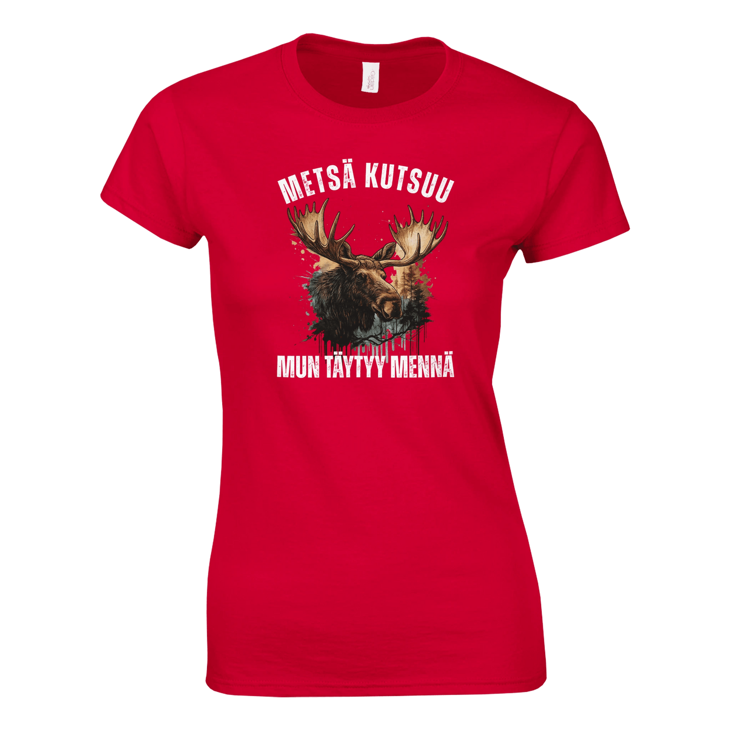 Metsä Kutsuu, Mun Täytyy Mennä - Hirvi - Naisten T - paita - Mun Paita
