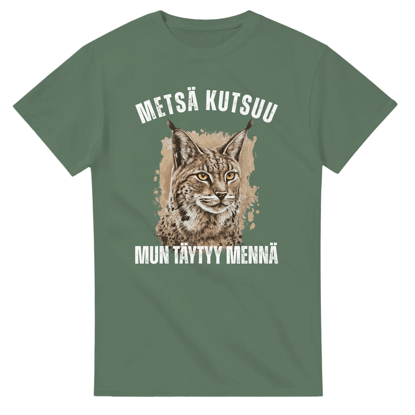 Metsä Kutsuu, Mun Täytyy Mennä - Ilves - 3XL - 5XL T - paita - Mun Paita
