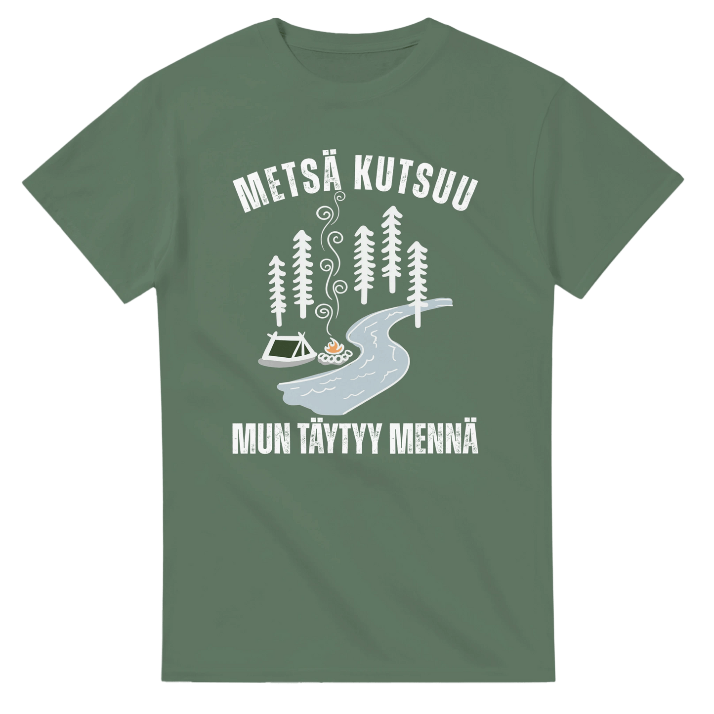 Metsä Kutsuu, Mun Täytyy Mennä - Joki - 3XL - 5XL T - paita - Mun Paita