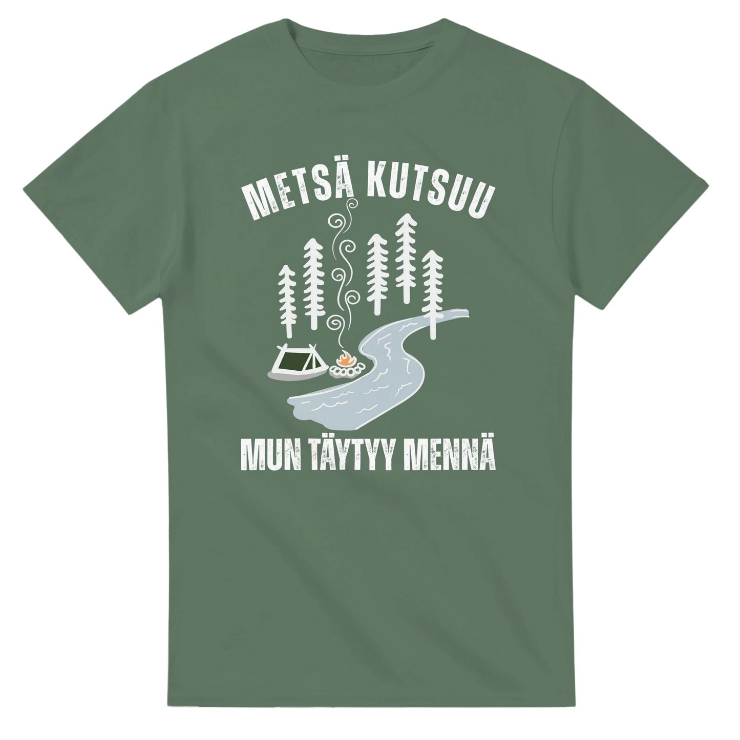 Metsä Kutsuu, Mun Täytyy Mennä - Joki - 3XL - 5XL T - paita - Mun Paita