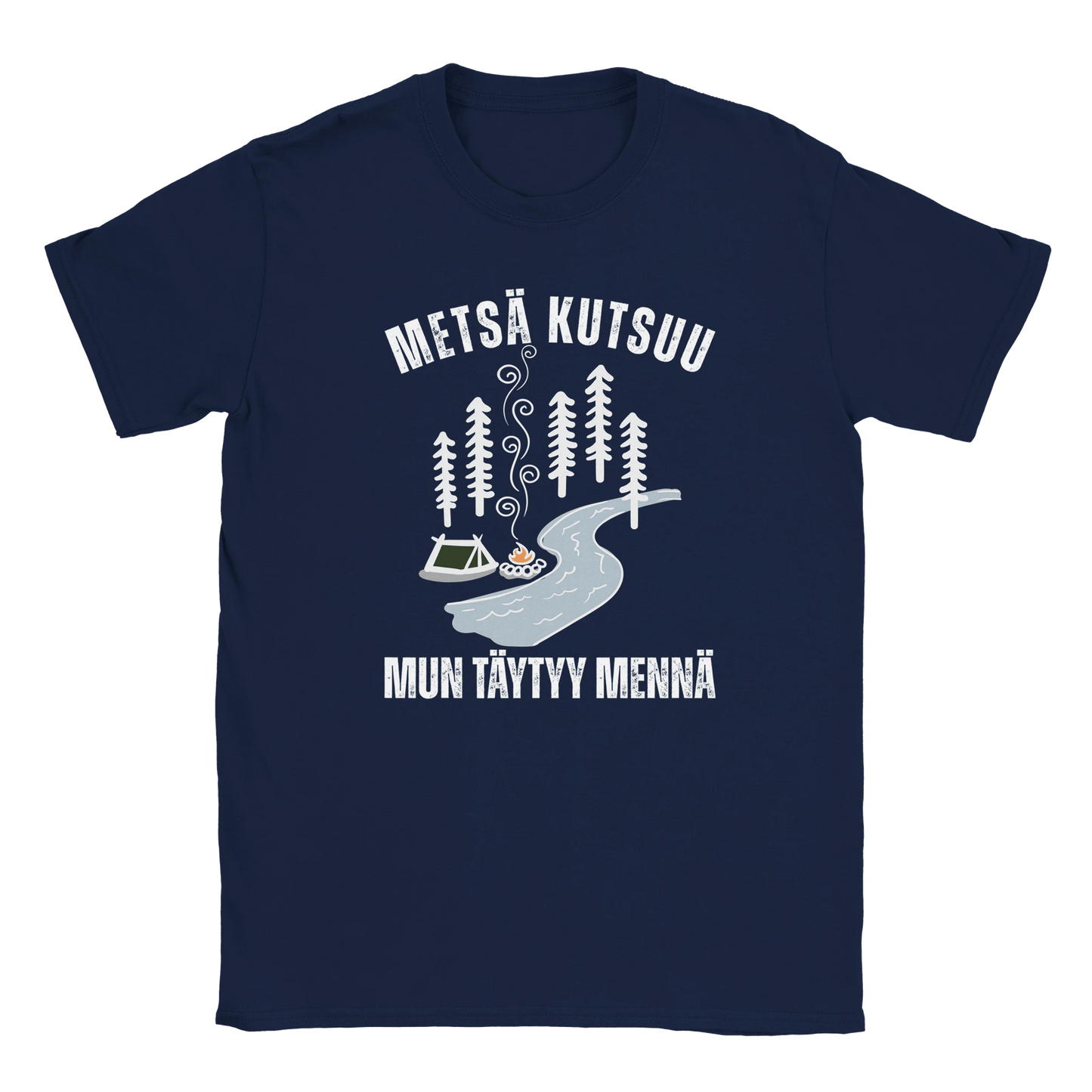 Metsä Kutsuu, Mun Täytyy Mennä - Joki - Miesten T - paita - Mun Paita