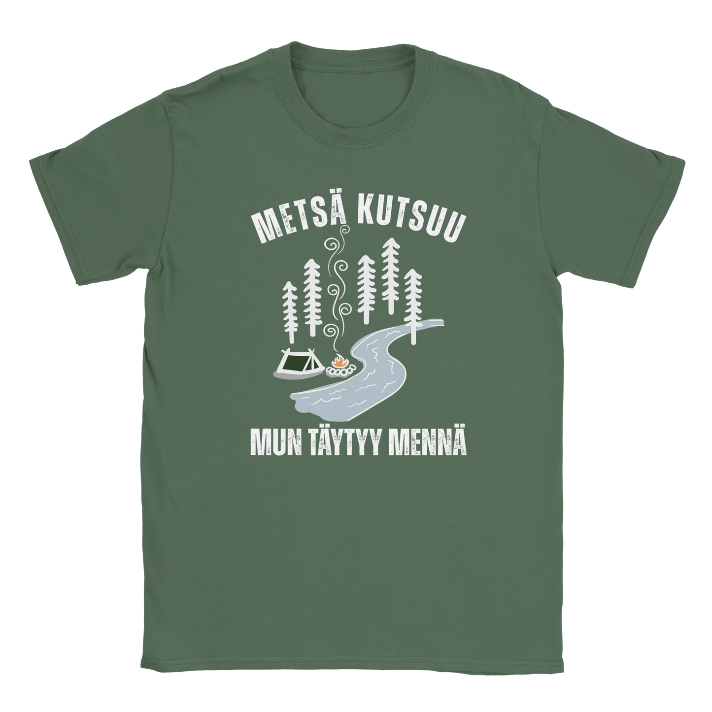 Metsä Kutsuu, Mun Täytyy Mennä - Joki - Miesten T - paita - Mun Paita