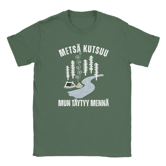 Metsä Kutsuu, Mun Täytyy Mennä - Joki - Miesten T - paita - Mun Paita