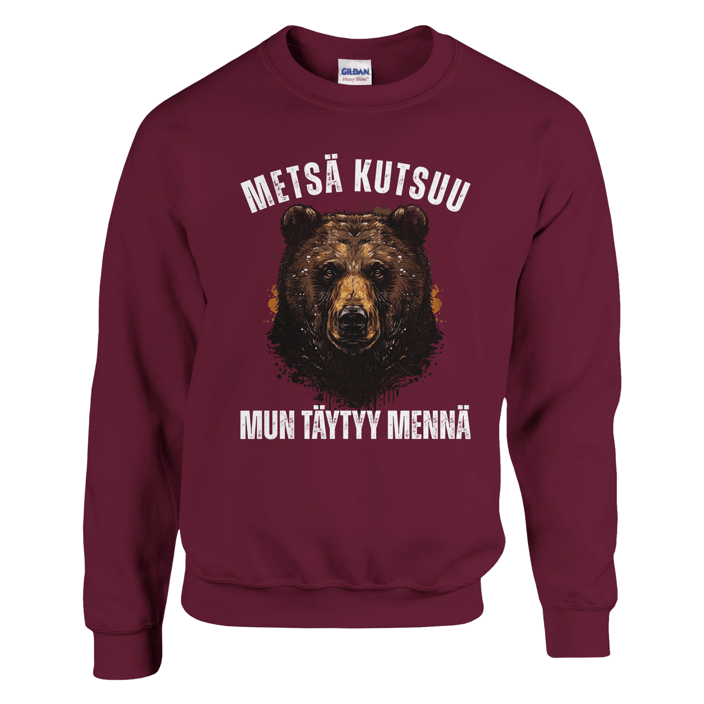 Metsä Kutsuu, Mun Täytyy Mennä - Karhu - Collegepaita - Mun Paita