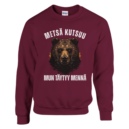 Metsä Kutsuu, Mun Täytyy Mennä - Karhu - Collegepaita - Mun Paita