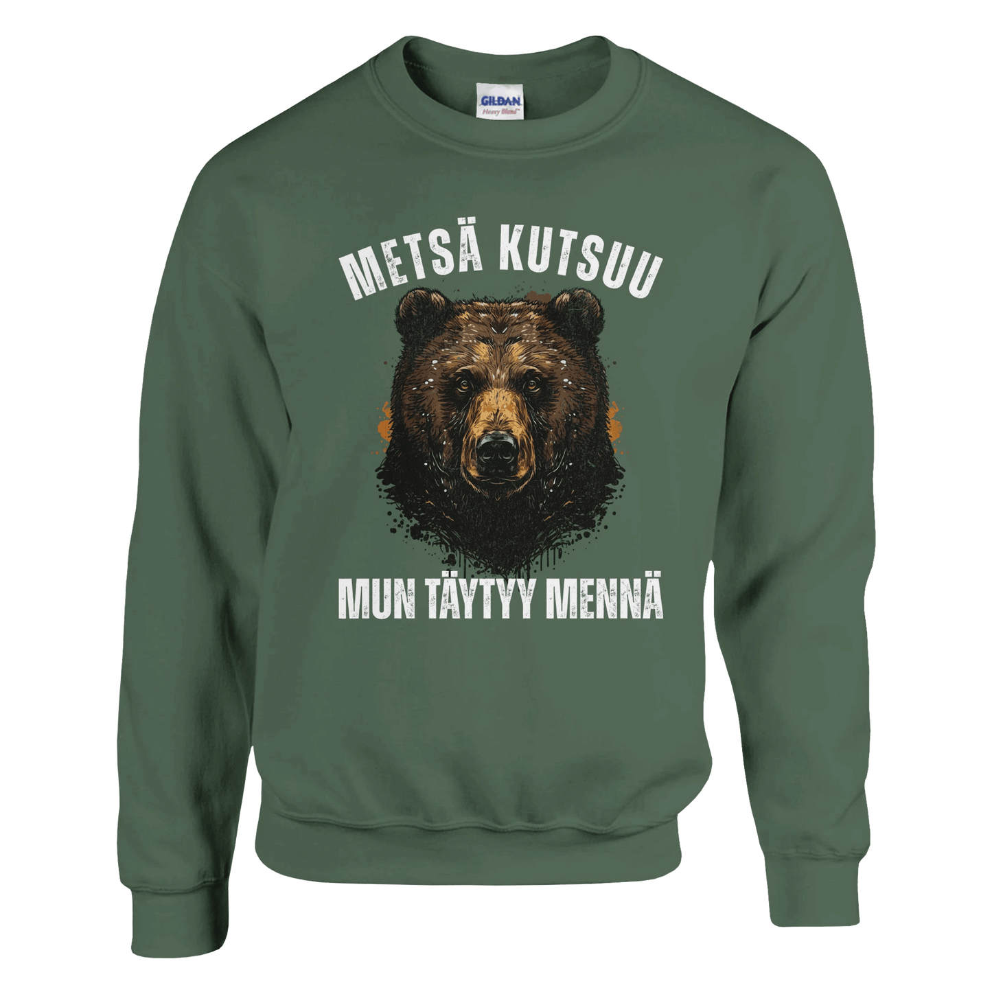 Metsä Kutsuu, Mun Täytyy Mennä - Karhu - Collegepaita - Mun Paita