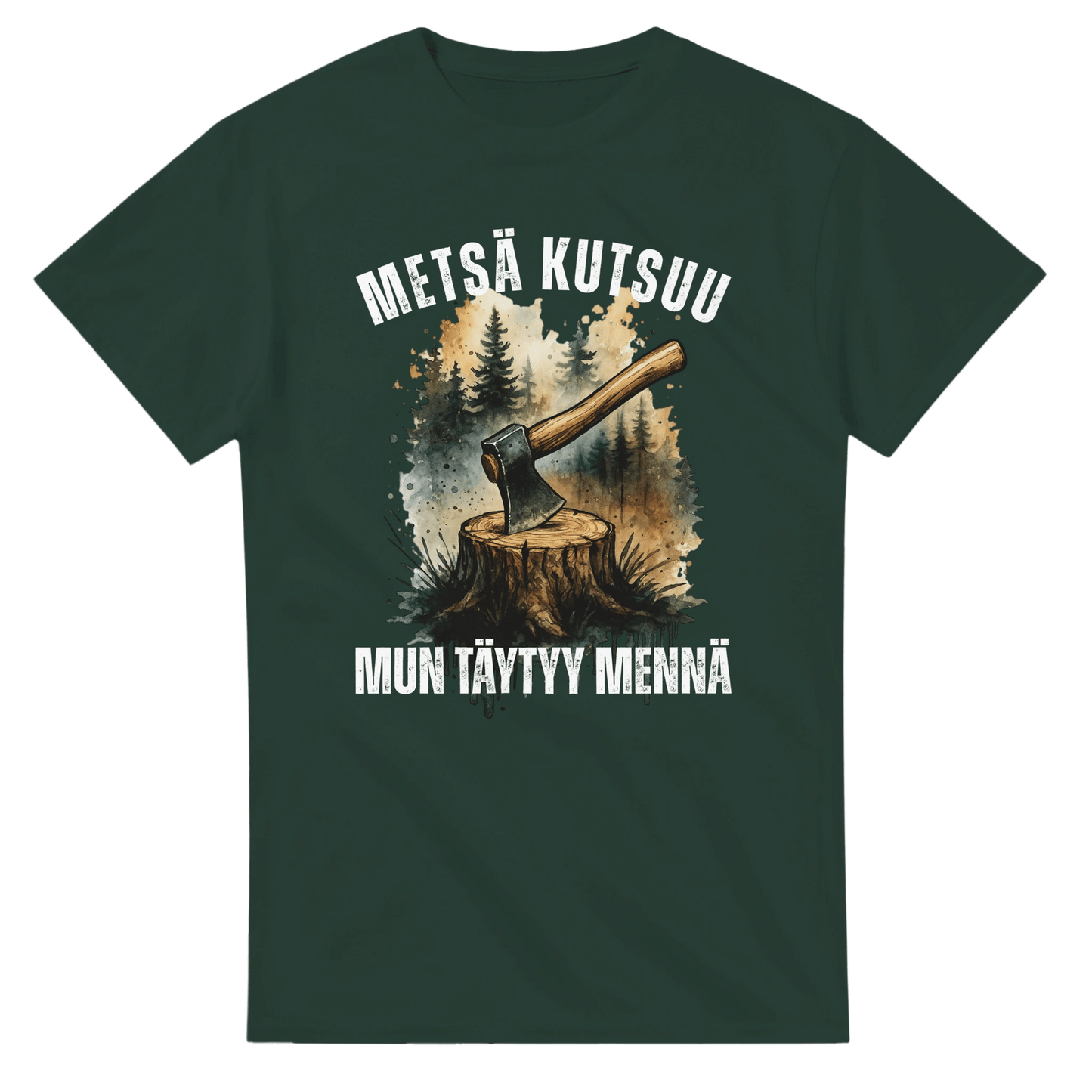 Metsä Kutsuu, Mun Täytyy Mennä - Kirves - 3XL - 5XL T - paita - Mun Paita