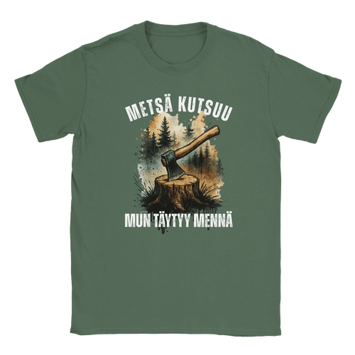 Metsä Kutsuu, Mun Täytyy Mennä - Kirves - Miesten T - paita - Mun Paita