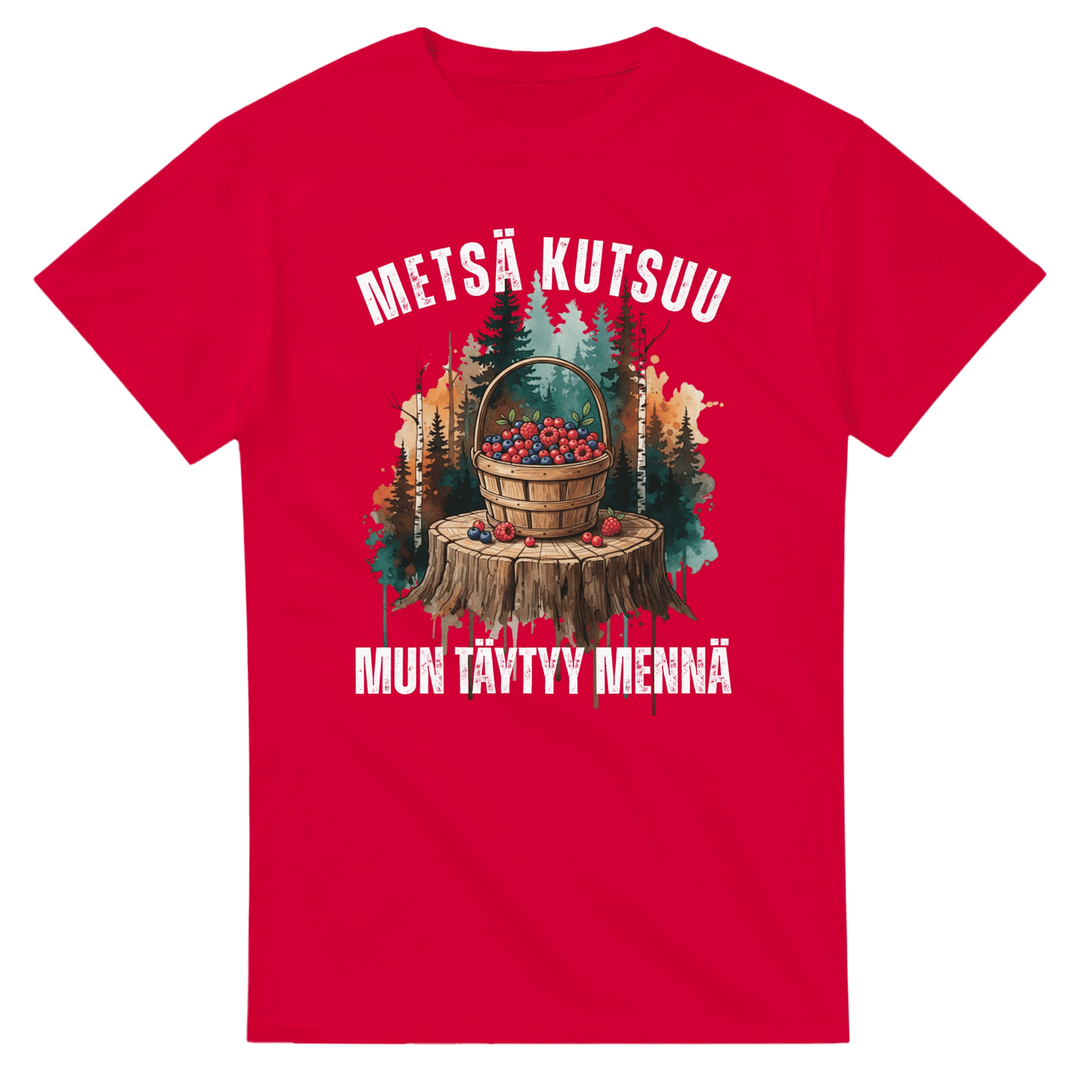 Metsä Kutsuu, Mun Täytyy Mennä - Marjat - 3XL - 5XL T - paita - Mun Paita