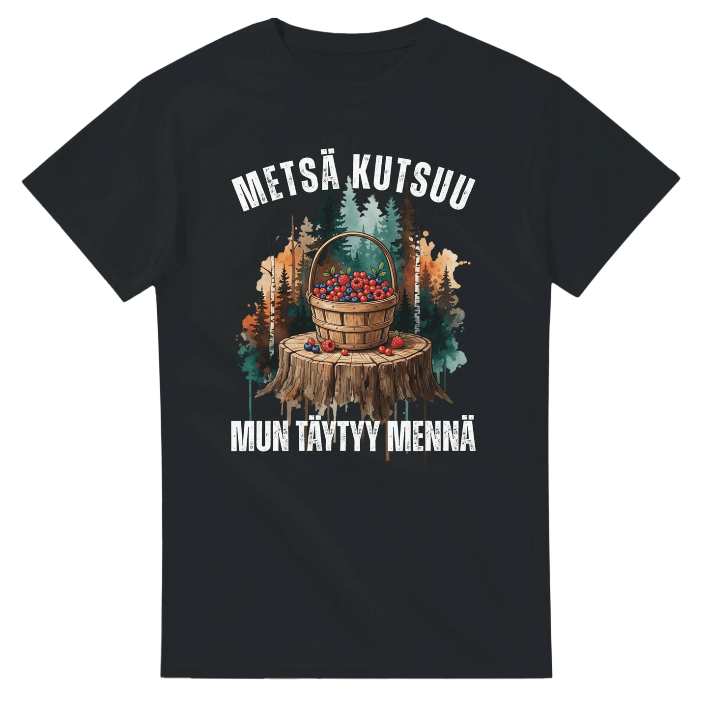 Metsä Kutsuu, Mun Täytyy Mennä - Marjat - 3XL - 5XL T - paita - Mun Paita