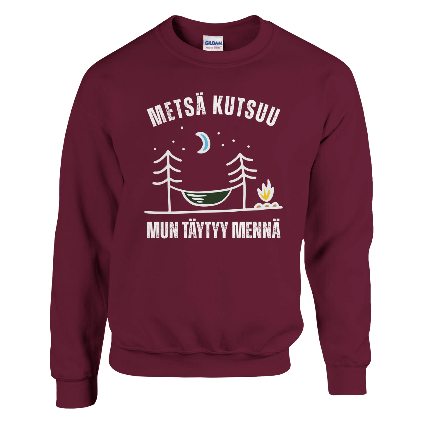 Metsä Kutsuu, Mun Täytyy Mennä - Riippumatto - Collegepaita - Mun Paita