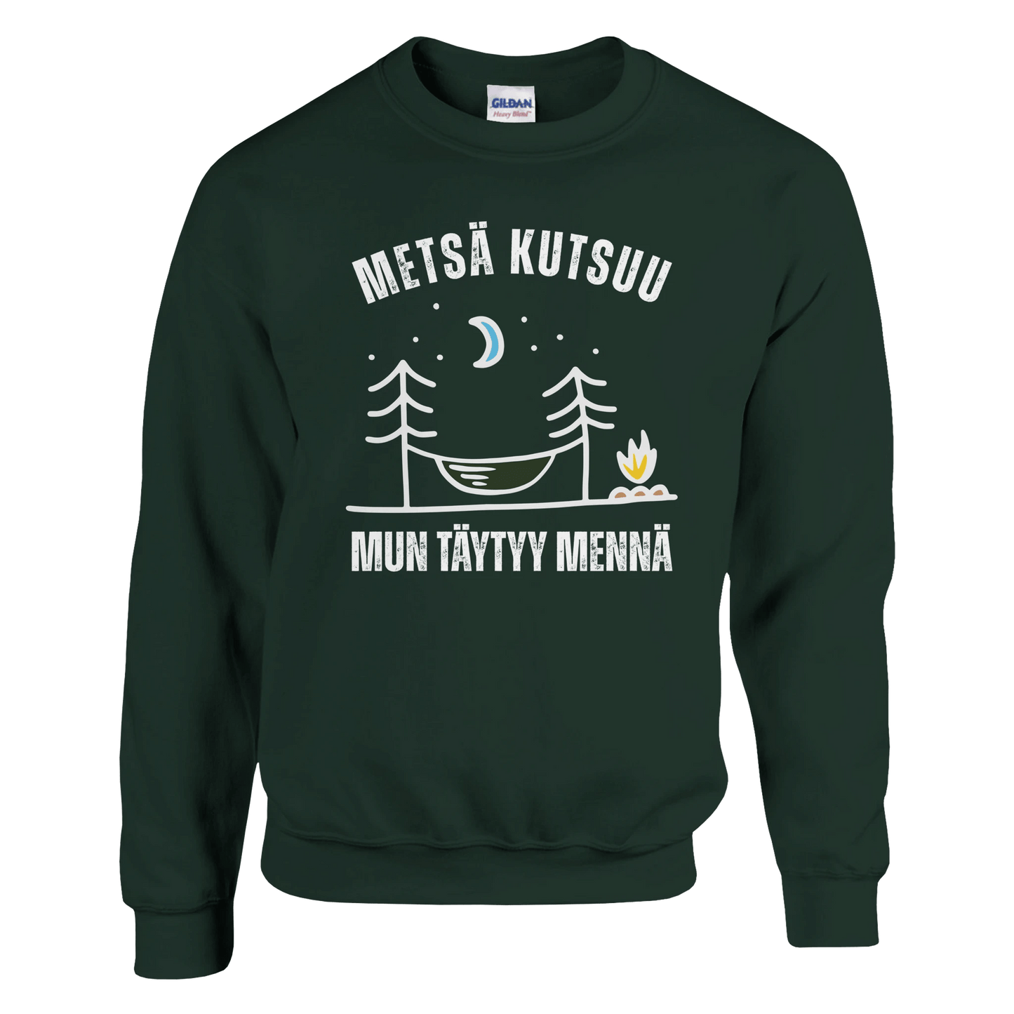 Metsä Kutsuu, Mun Täytyy Mennä - Riippumatto - Collegepaita - Mun Paita