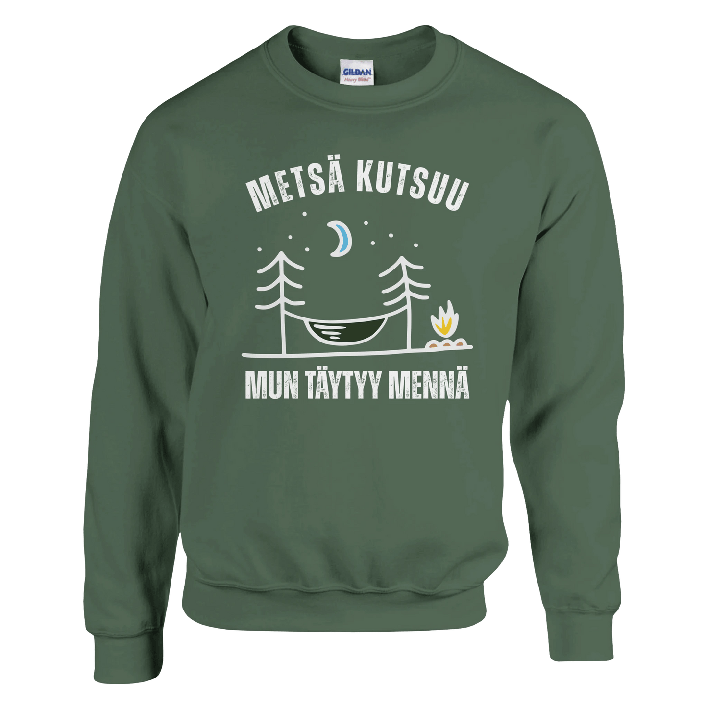 Metsä Kutsuu, Mun Täytyy Mennä - Riippumatto - Collegepaita - Mun Paita