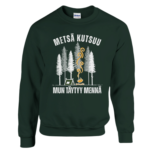 Metsä Kutsuu, Mun Täytyy Mennä - Teltta - Collegepaita - Mun Paita