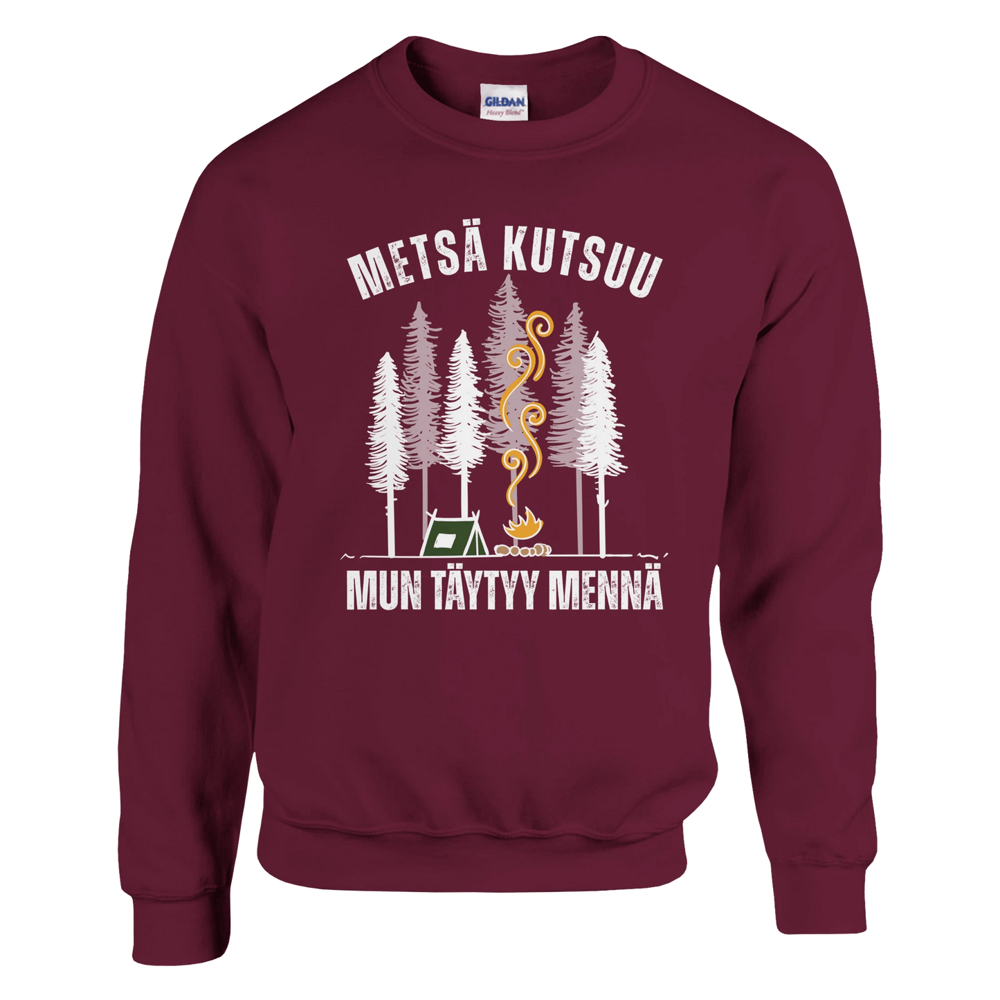 Metsä Kutsuu, Mun Täytyy Mennä - Teltta - Collegepaita - Mun Paita