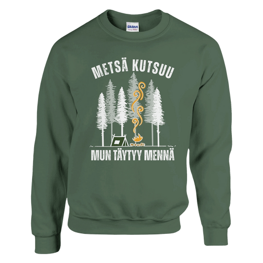 Metsä Kutsuu, Mun Täytyy Mennä - Teltta - Collegepaita - Mun Paita