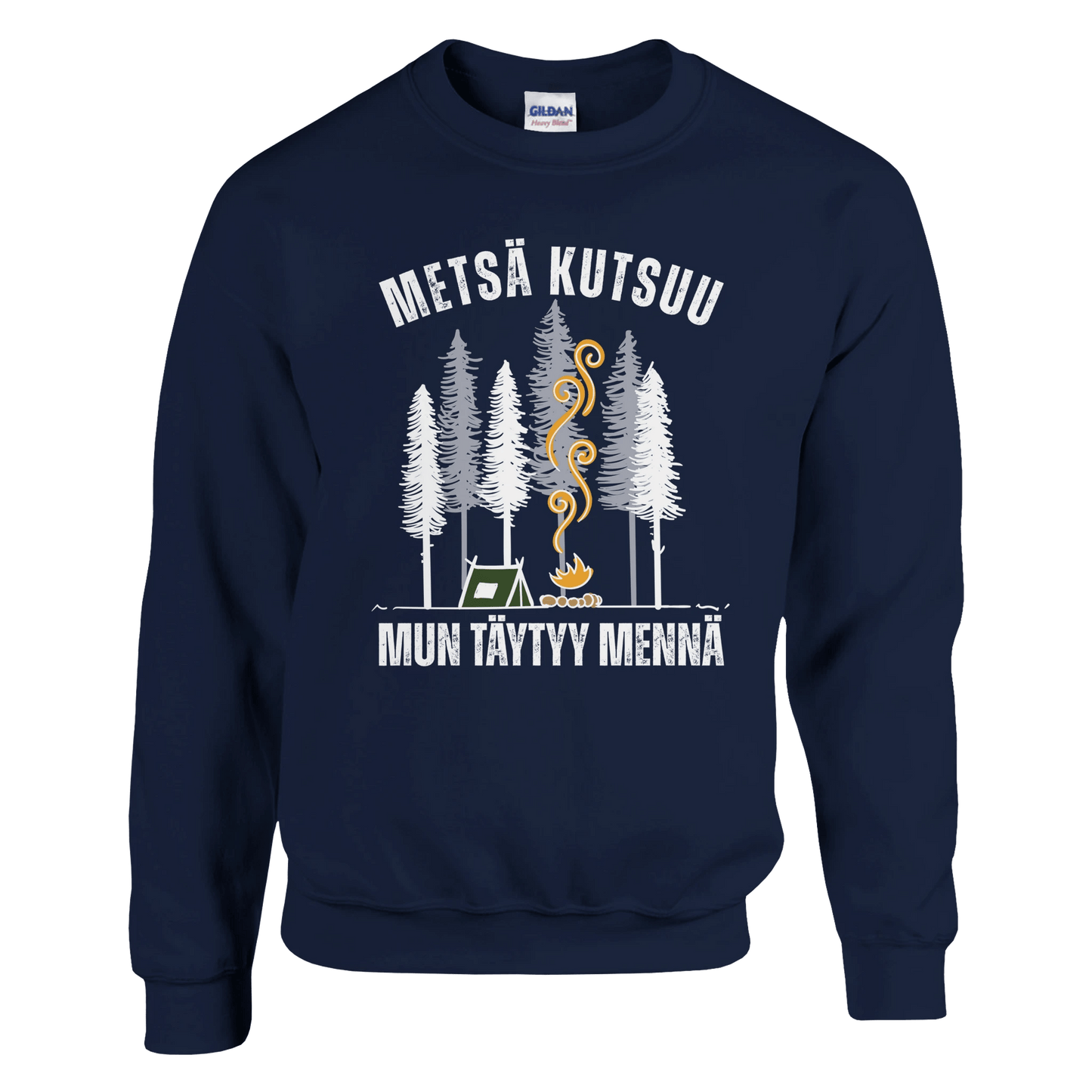 Metsä Kutsuu, Mun Täytyy Mennä - Teltta - Collegepaita - Mun Paita