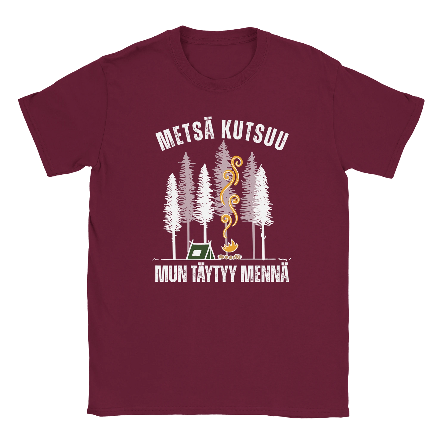 Metsä Kutsuu, Mun Täytyy Mennä - Teltta - Miesten T - paita - Mun Paita