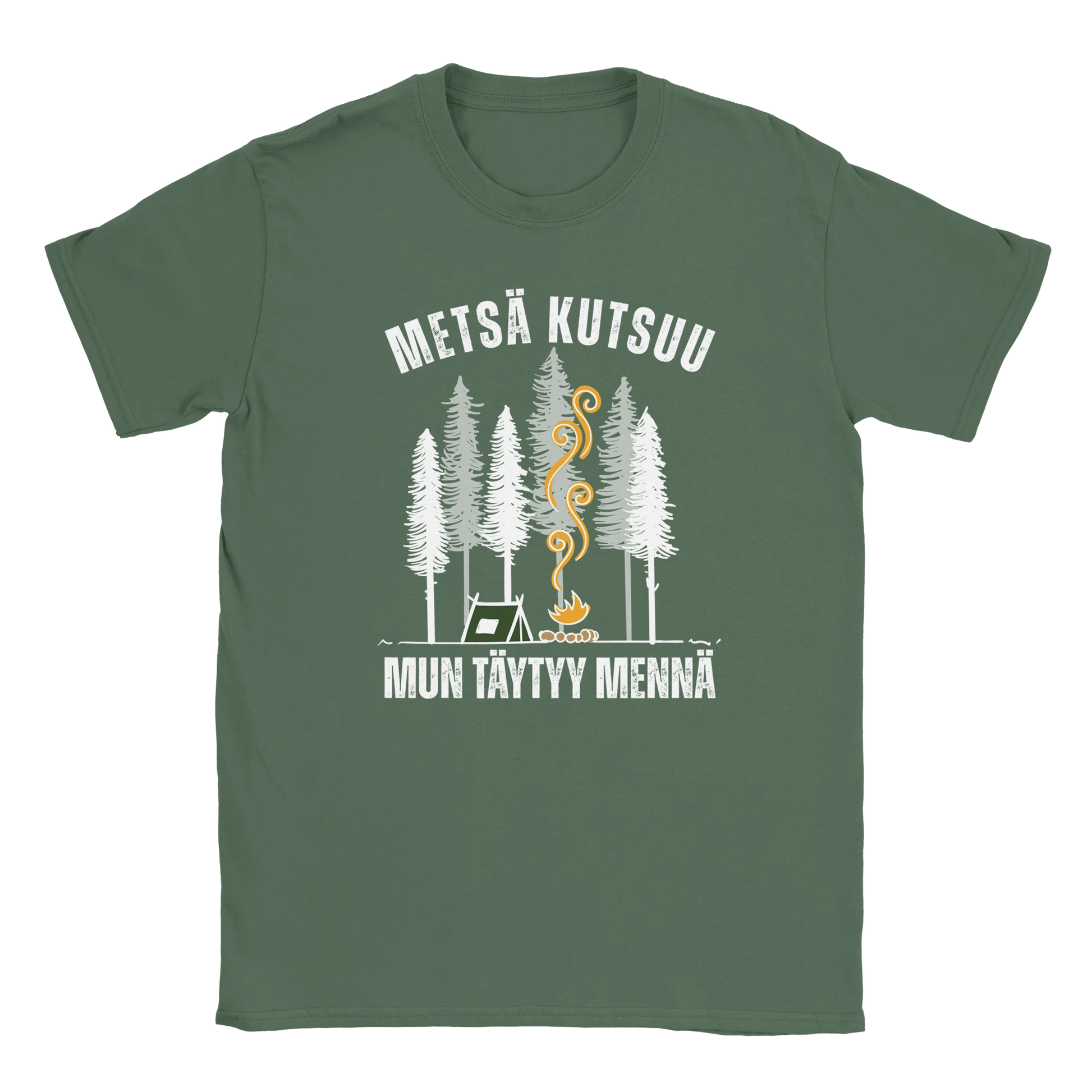 Metsä Kutsuu, Mun Täytyy Mennä - Teltta - Miesten T - paita - Mun Paita
