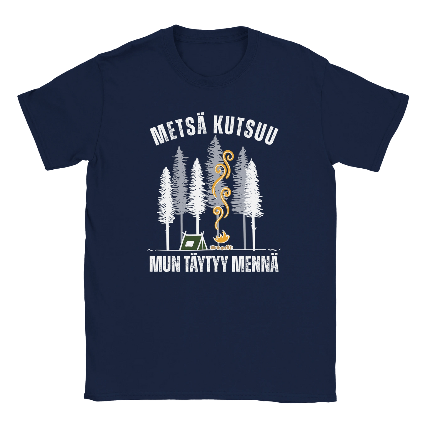 Metsä Kutsuu, Mun Täytyy Mennä - Teltta - Miesten T - paita - Mun Paita