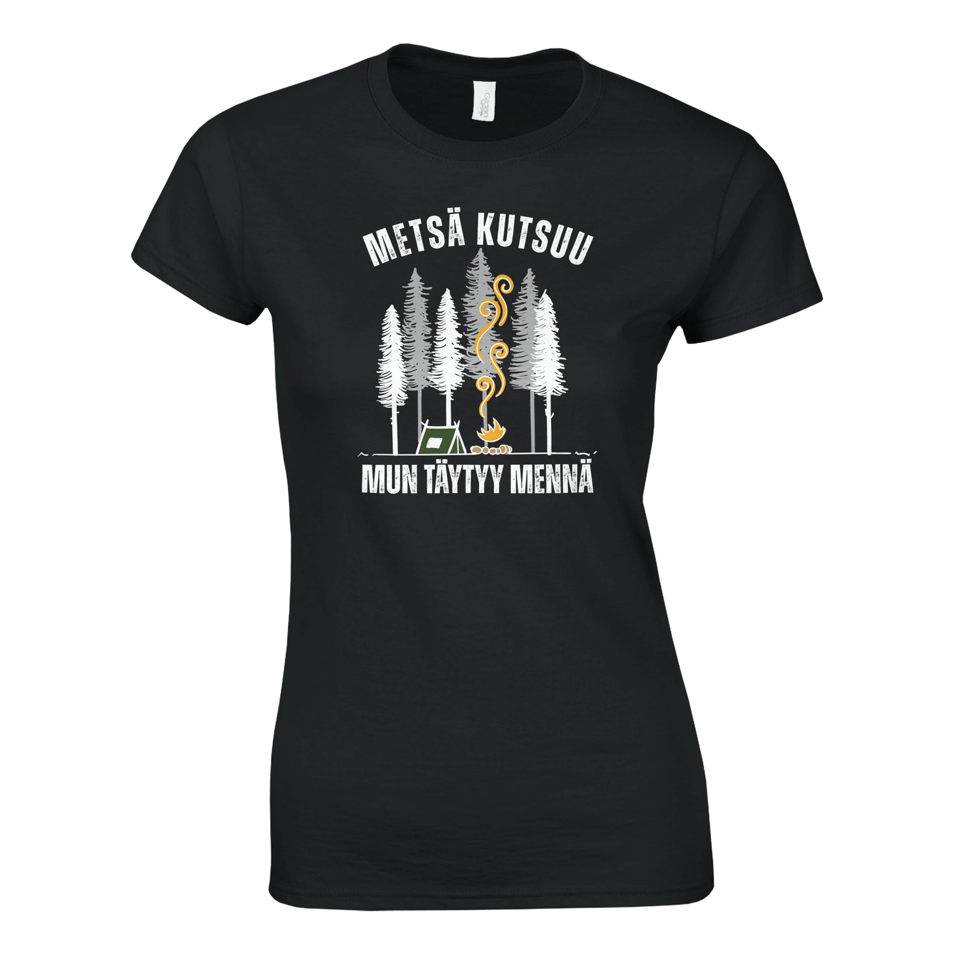Metsä Kutsuu, Mun Täytyy Mennä - Teltta - Naisten T - paita - Mun Paita