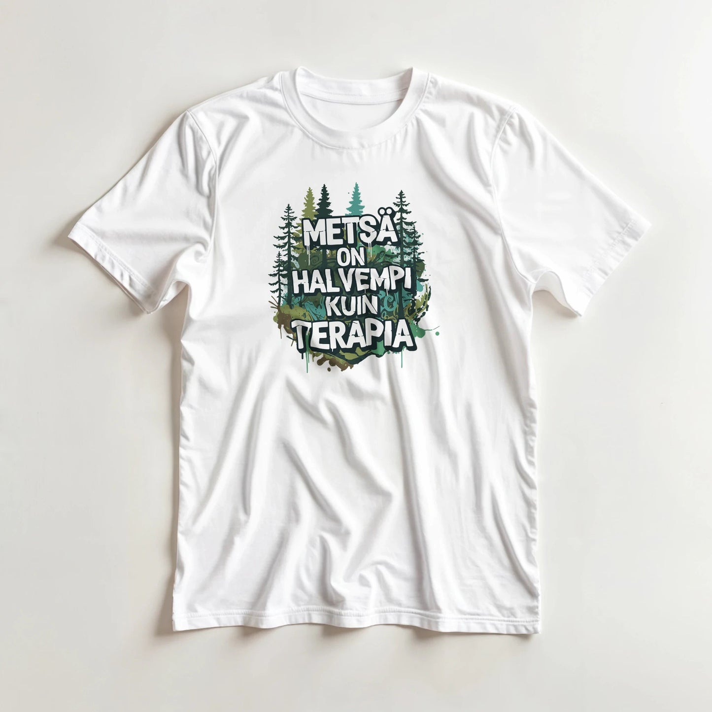Metsä On Halvempi Kuin Terapia - 3XL - 5XL T - paita - Mun Paita