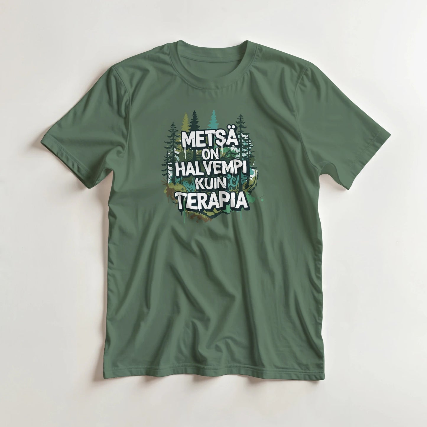 Metsä On Halvempi Kuin Terapia - 3XL - 5XL T - paita - Mun Paita