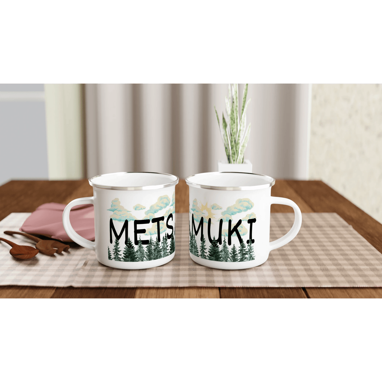 Metsämuki - Emalimuki 3,5dl - Mun Paita