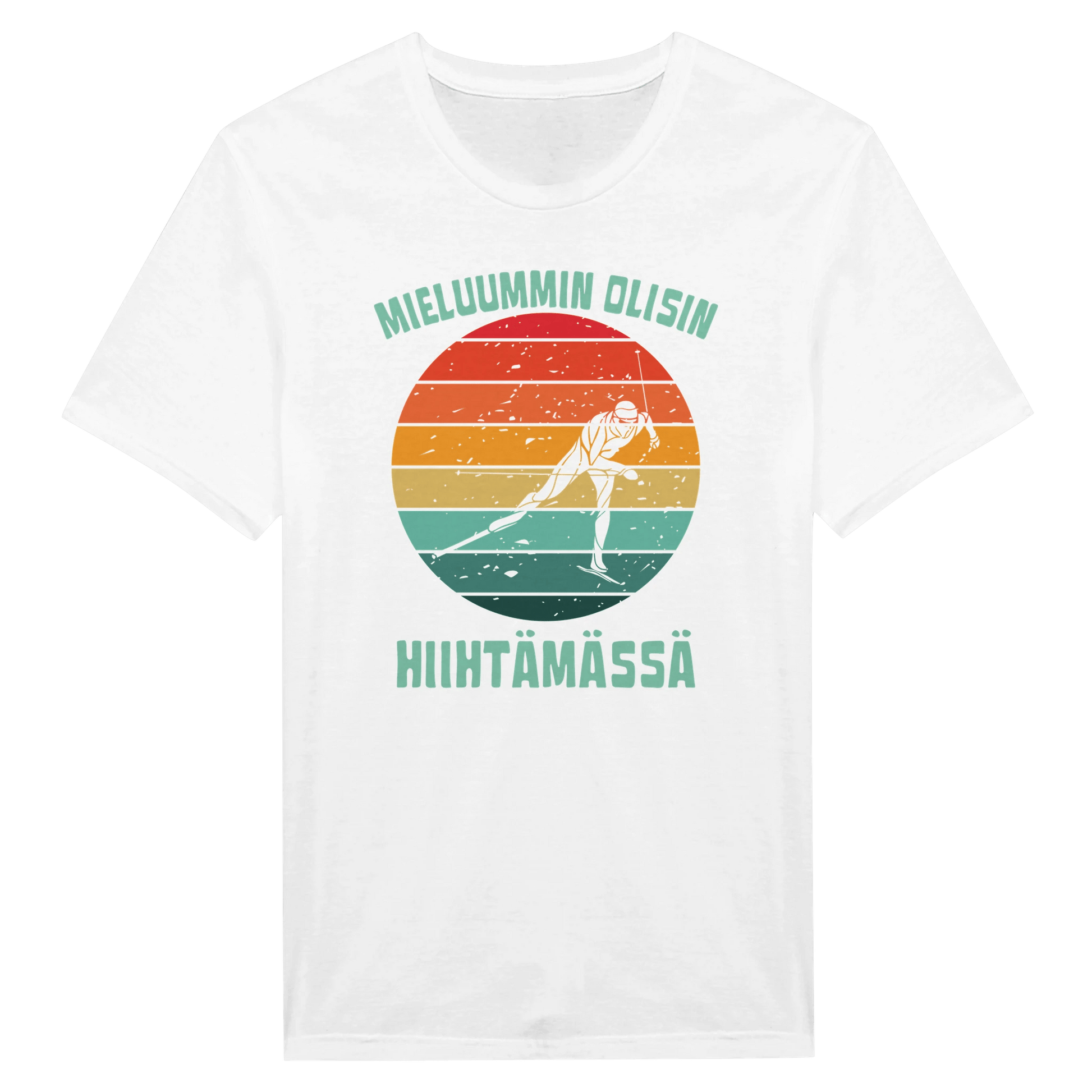Mieluummin Olisin Hiihtämässä (V) - Miesten T - paita - Mun Paita