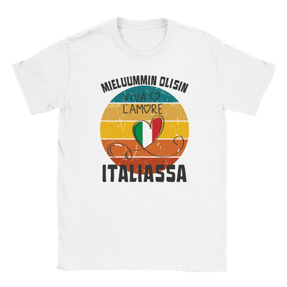 Mieluummin Olisin Italiassa - Miesten T - paita - Mun Paita