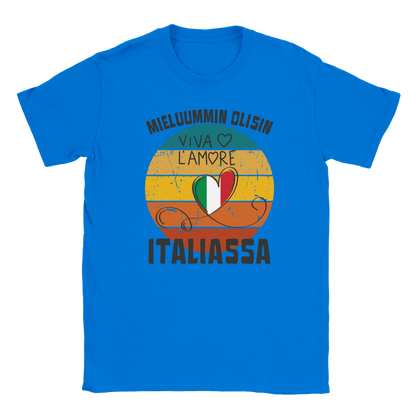 Mieluummin Olisin Italiassa - Miesten T - paita - Mun Paita