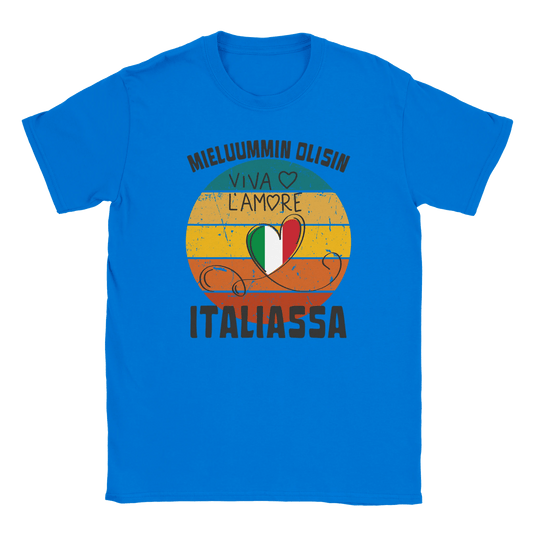 Mieluummin Olisin Italiassa - Miesten T - paita - Mun Paita