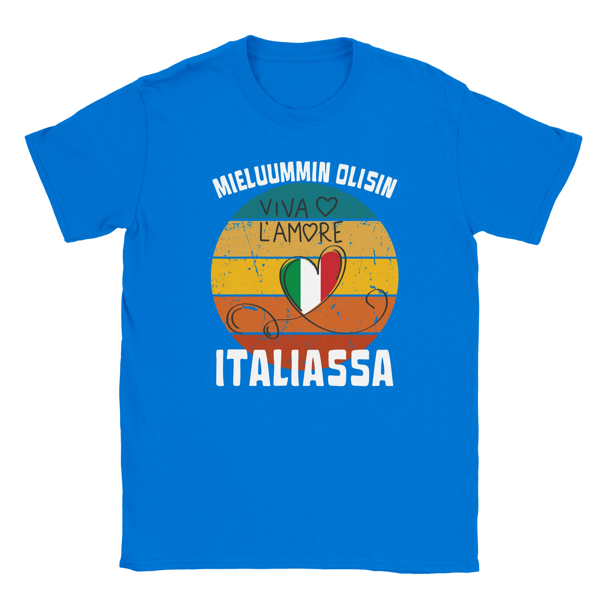 Mieluummin Olisin Italiassa - Miesten T - paita - Mun Paita