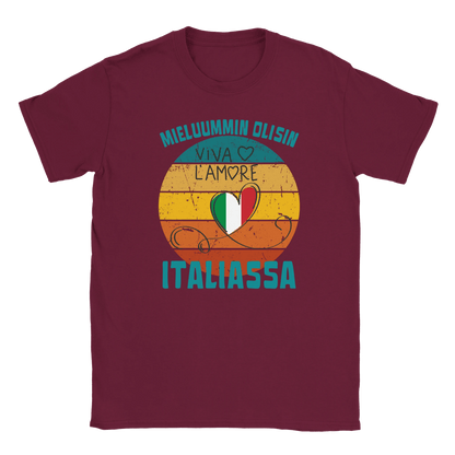 Mieluummin Olisin Italiassa - Miesten T - paita - Mun Paita