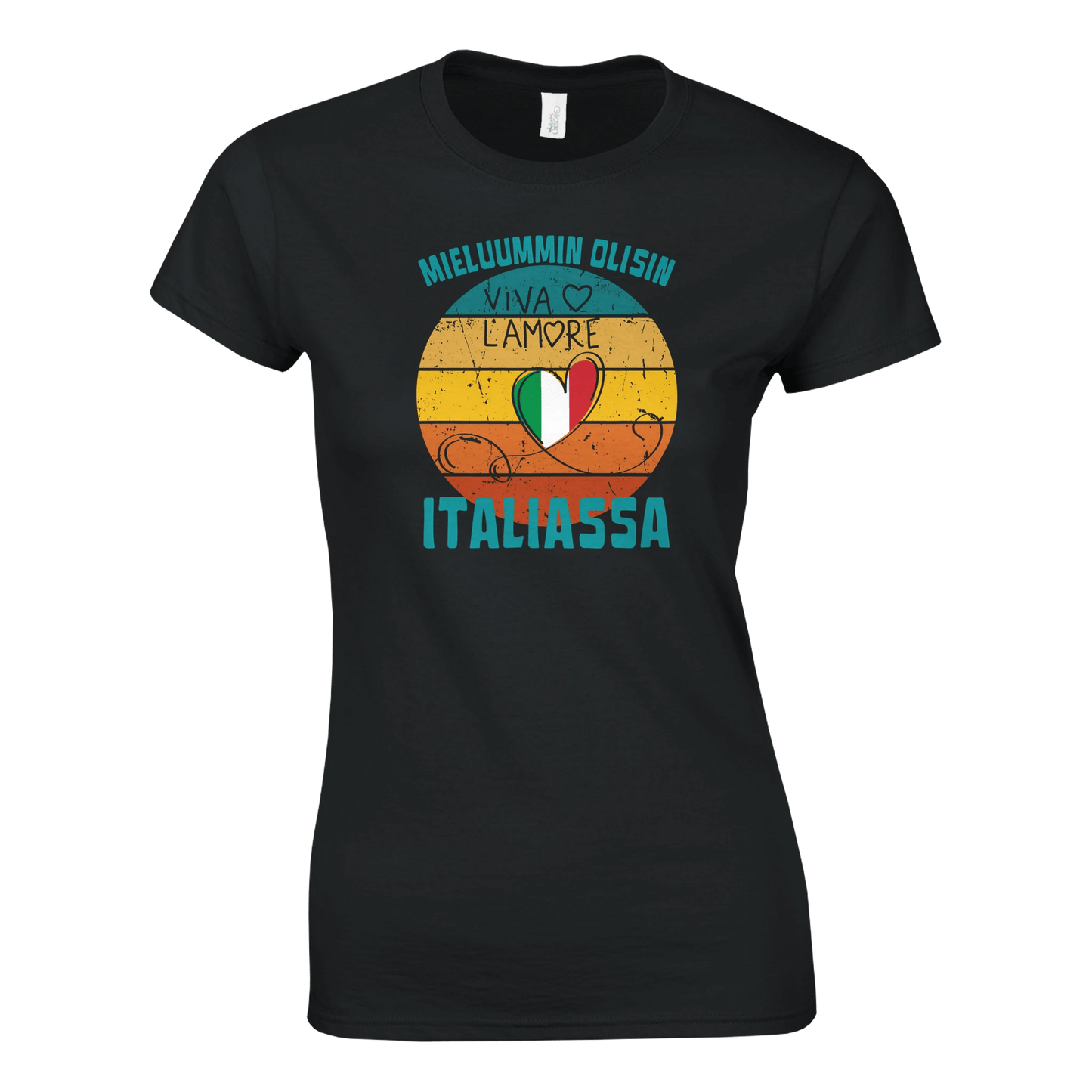 Mieluummin Olisin Italiassa - Naisten T - paita - Mun Paita