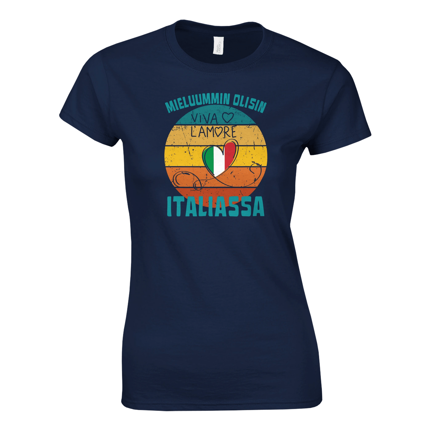 Mieluummin Olisin Italiassa - Naisten T - paita - Mun Paita