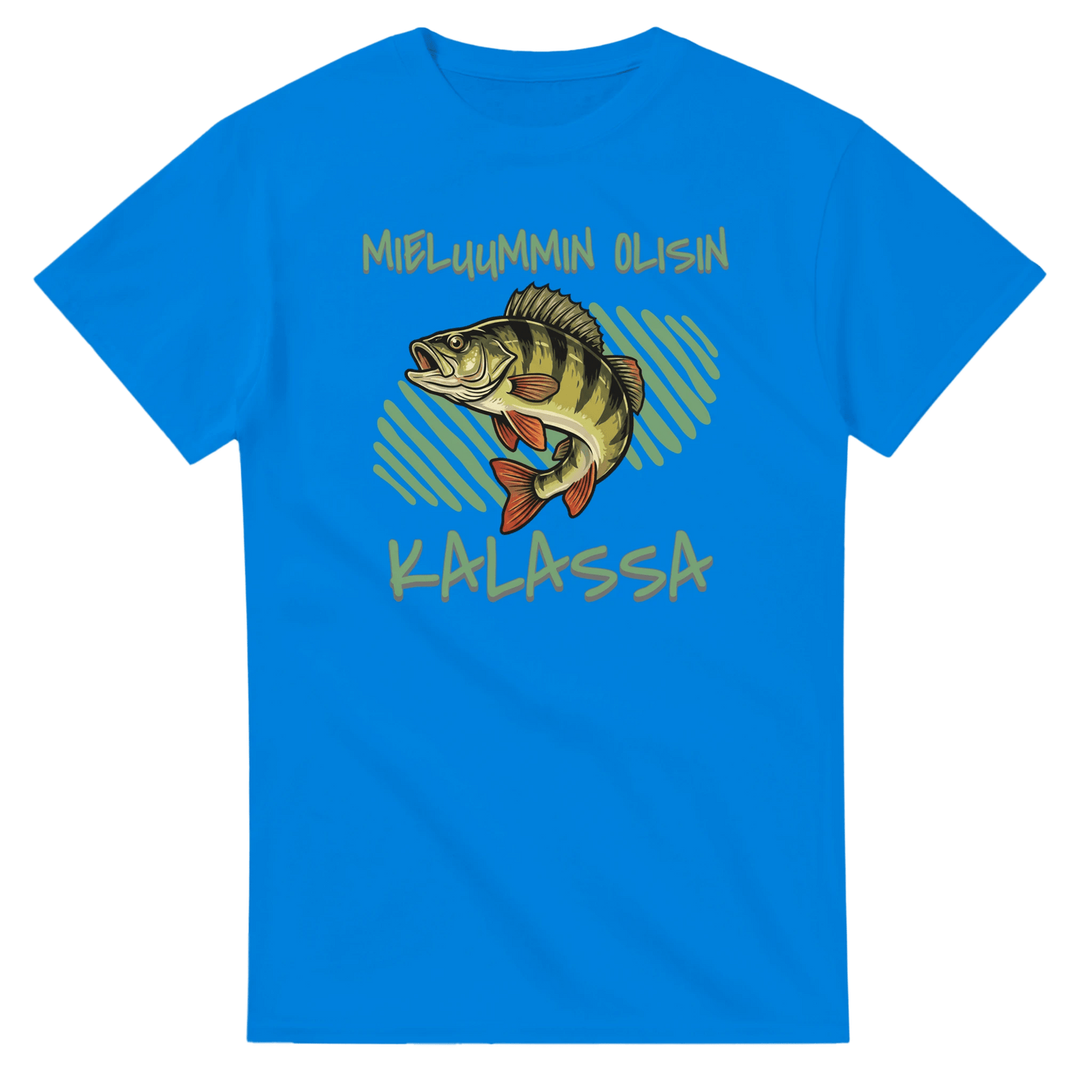 Mieluummin Olisin Kalassa - Ahven - 3XL - 5XL T - paita - Mun Paita