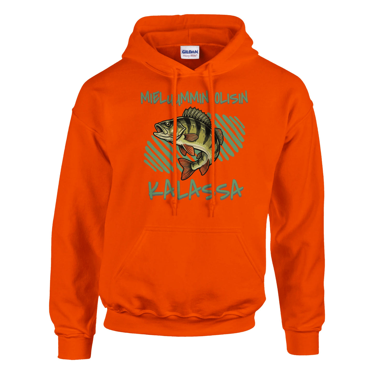 Mieluummin Olisin Kalassa - Ahven - Huppari - Mun Paita