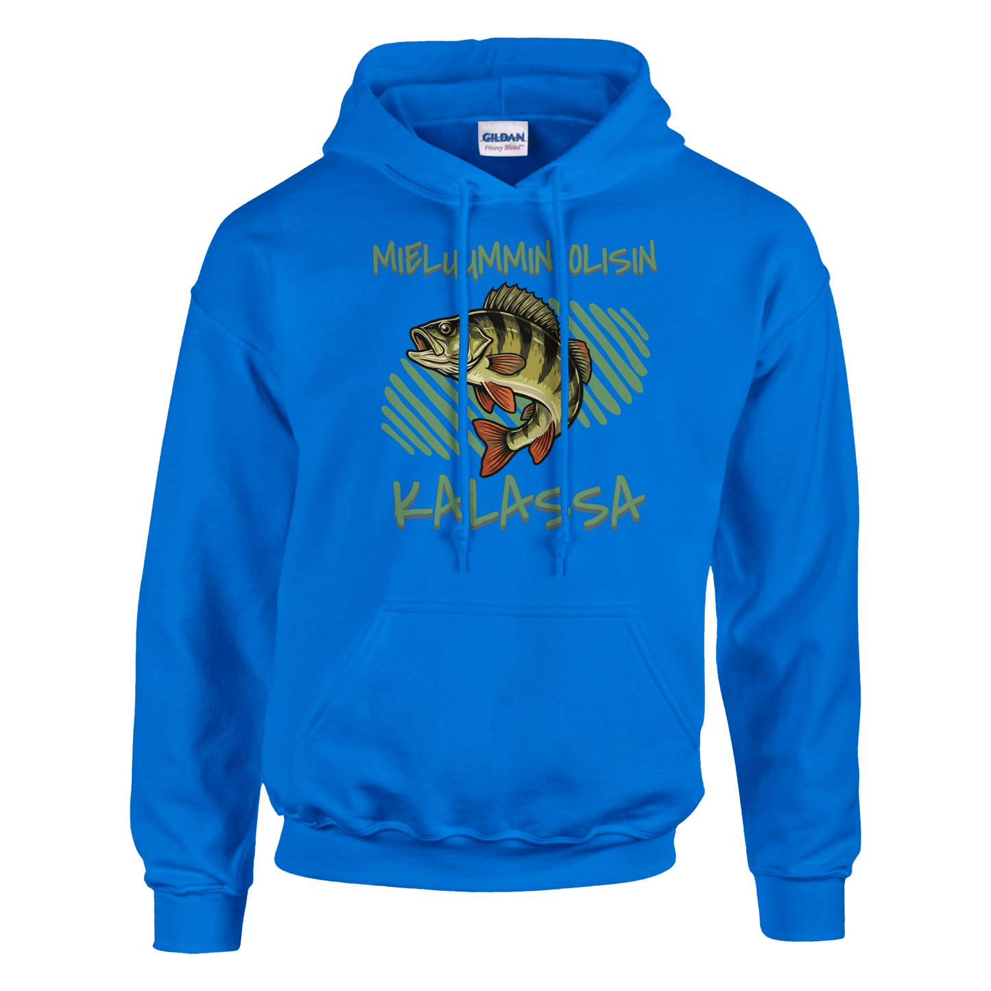 Mieluummin Olisin Kalassa - Ahven - Huppari - Mun Paita