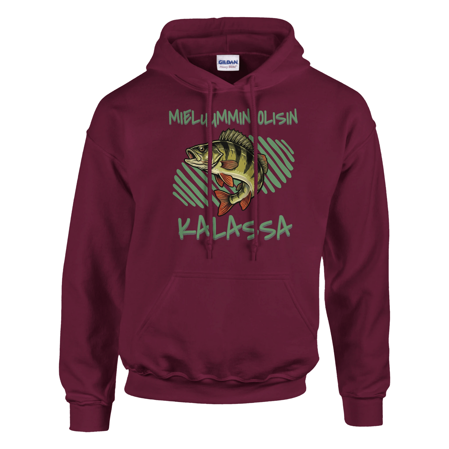 Mieluummin Olisin Kalassa - Ahven - Huppari - Mun Paita