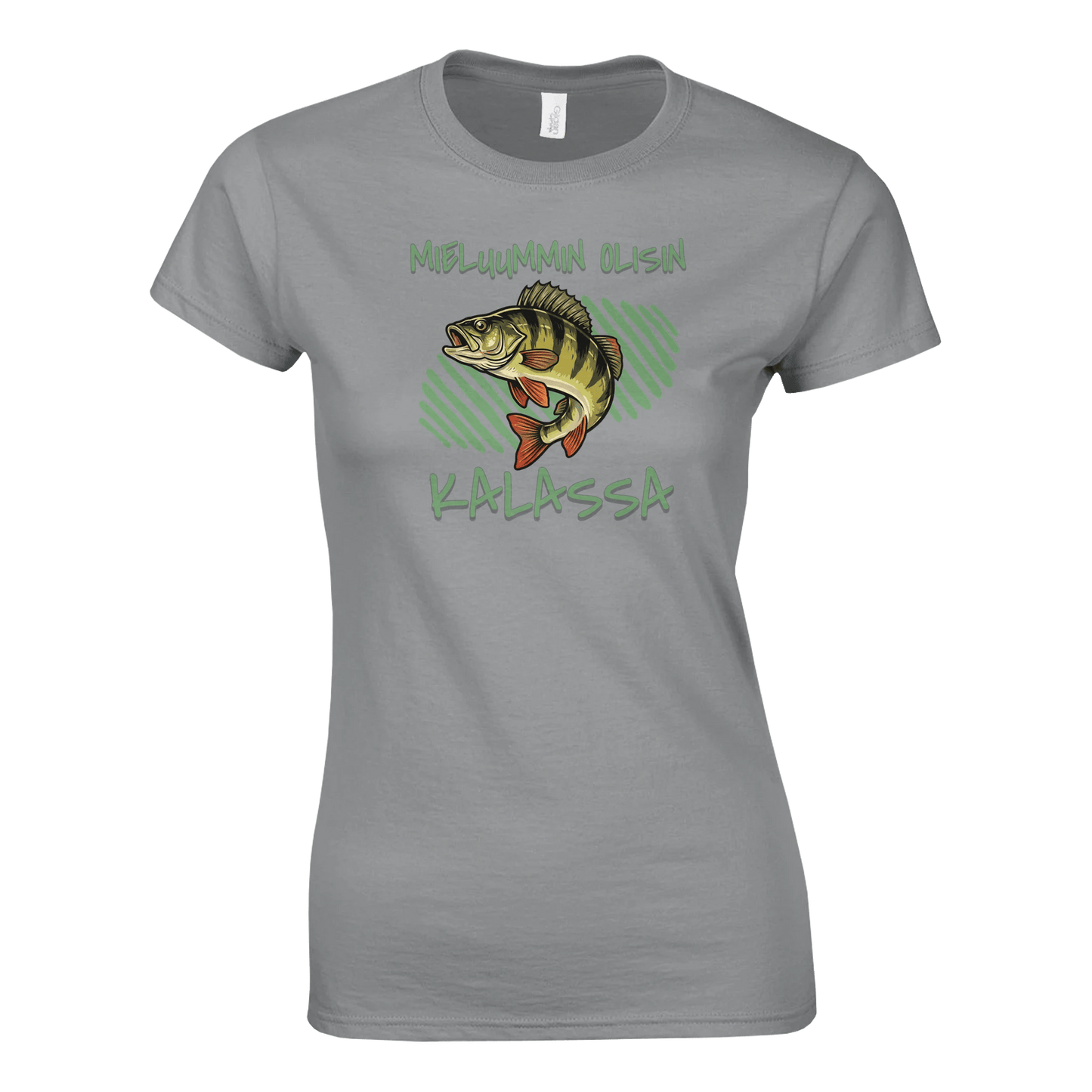 Mieluummin Olisin Kalassa - Ahven - Naisten T - paita - Mun Paita